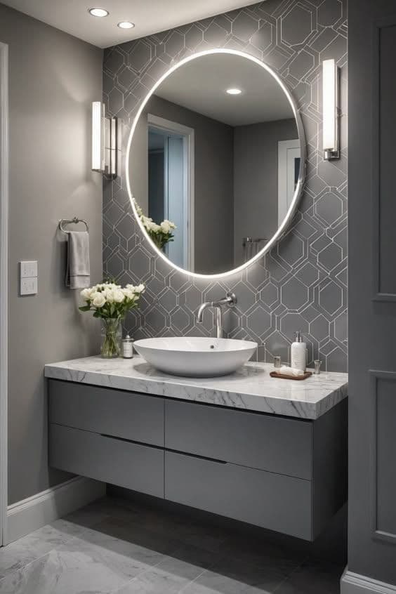 Storage detail and soft-close drawers