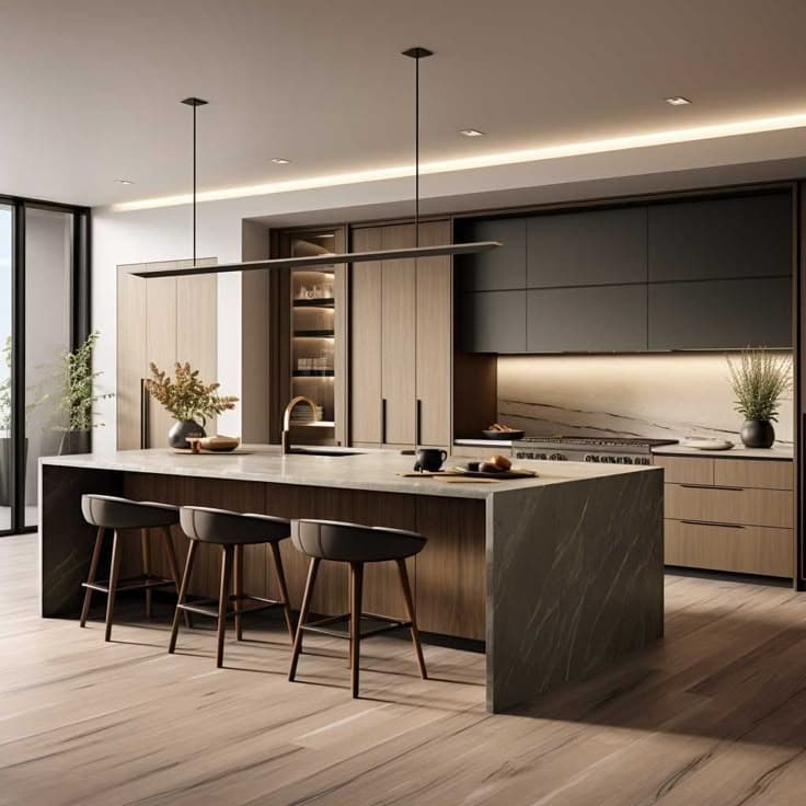 Clean minimalist kitchen