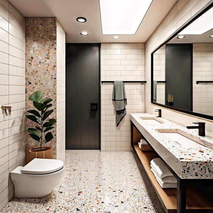 Modern office bathroom