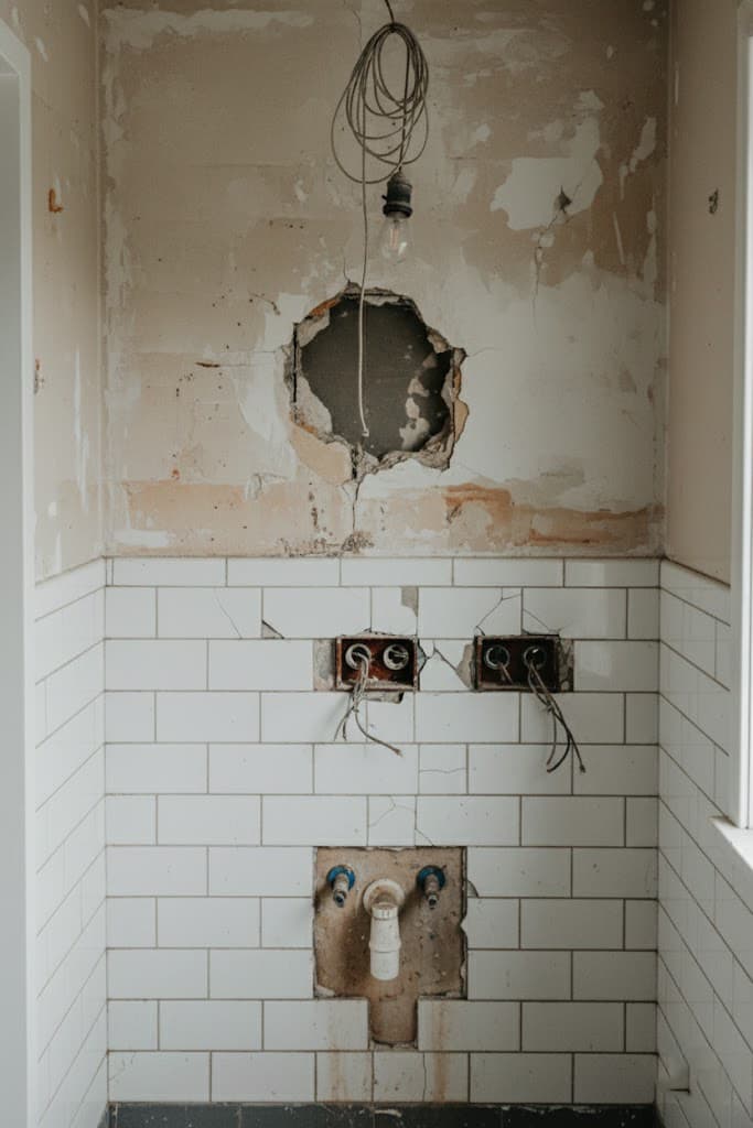Heritage bathroom needing restoration