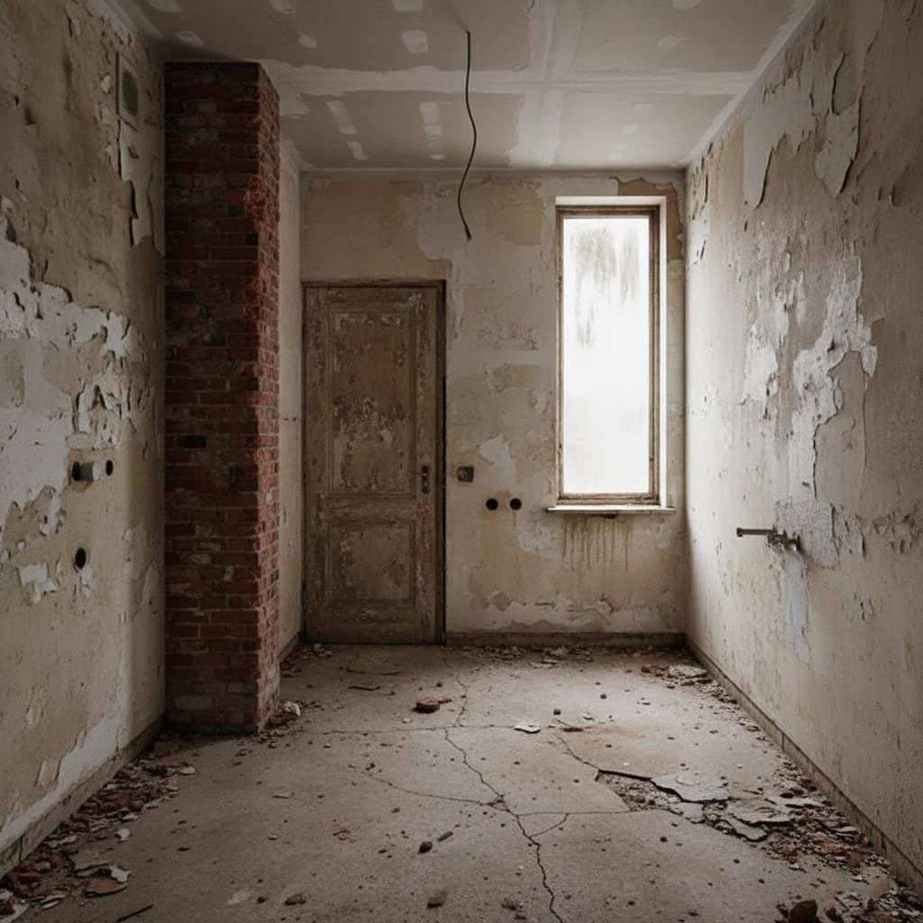 Old office bathroom